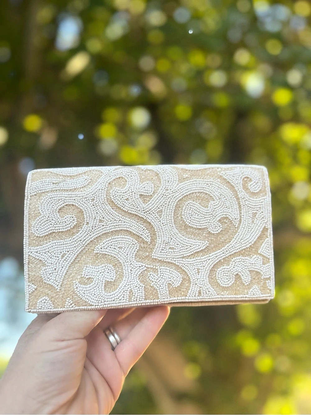 Vintage 1950’s/60’s handmade Fuji Bag Beaded Clutch